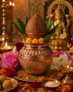 Engraved Copper Kalash with Swastik for Puja & Rituals - Image 8