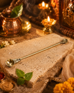 Traditional Brass Havan Spoon / Ghee Offering Ladle for Yagya, Homa & Puja - Image 5
