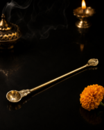 Traditional Brass Havan Spoon / Ghee Offering Ladle for Yagya, Homa & Puja - Image 7