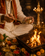 Traditional Brass Havan Spoon / Ghee Offering Ladle for Yagya, Homa & Puja - Image 2