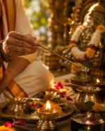 Traditional Brass Havan Spoon / Ghee Offering Ladle for Yagya, Homa & Puja - Image 3