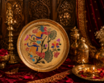 Peacock Design Brass Decorative Puja Plate for Mandir & Festive Use - Image 8