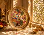 Peacock Design Brass Decorative Puja Plate for Mandir & Festive Use - Image 6