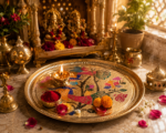 Peacock Design Brass Decorative Puja Plate for Mandir & Festive Use - Image 11