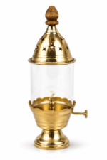 Brass Akhand Jyot Diya Lamp with Glass Cover for Mandir & Daily Puja - Image 7
