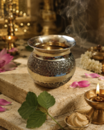 Engraved Brass Lota Kalash for Puja, Jal Arpan & Abhishek - Image 5