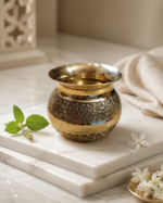 Engraved Brass Lota Kalash for Puja, Jal Arpan & Abhishek - Image 6