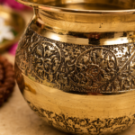 Engraved Brass Lota Kalash for Puja, Jal Arpan & Abhishek - Image 3