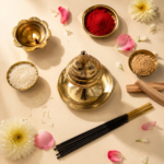 Premium Brass Agarbatti Stand / Incense Stick Holder for Pooja, Meditation & Home Mandir Décor