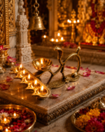 Brass Naag Panch Aarti Diya with Snake Design for Puja & Aarti - Image 2