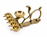 Brass Naag Panch Aarti Diya with Snake Design for Puja & Aarti - Image 7