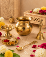 Peetal Lota Kalash for Puja, Jal Arpan & Ritual Use