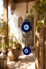 Blue Evil Eye Hanging Wall Decor for Home & Office | Nazar Protection Charm - Image 2
