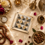 Brass Vastu Pyramid Plate for Home & Office | Energy Balancing Sacred Geometry Decor - Image 4