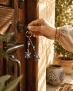 Evil Eye Turtle Keychain for Car & Keys | Double Tortoise Nazar Protection Key Ring - Image 2