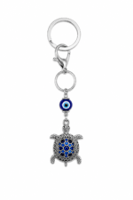 Evil Eye Turtle Keychain | Nazar Protection Tortoise Key Ring for Car & Home Keys - Image 5