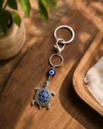Evil Eye Turtle Keychain | Nazar Protection Tortoise Key Ring for Car & Home Keys - Image 3