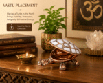 Decorative Copper Tortoise Container with Pearl Finish Shell | Vastu Feng Shui Turtle Decor - Image 6