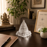 Crystal Shree Yantra Pyramid for Vastu & Meditation | Sacred Geometry Energy Crystal Decor - Image 6