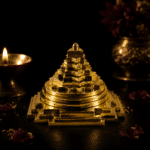Brass Shree Yantra Pyramid for Vastu & Meditation | Sacred Geometry Spiritual Decor - Image 4