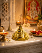 Brass Shree Yantra Pyramid for Vastu & Meditation | Sacred Geometry Spiritual Decor - Image 2
