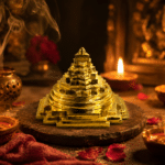 Brass Shree Yantra Pyramid for Vastu & Meditation | Sacred Geometry Spiritual Decor