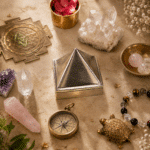 Brass Shree Yantra Pyramid for Vastu & Meditation | Sacred Geometry Spiritual Decor - Image 5
