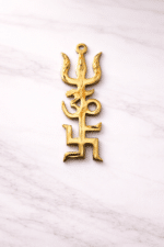 Golden Trishul Om Swastik Wall Hanging | Spiritual Hindu Symbol Decor for Home & Temple - Image 6