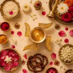 Premium Swastik Brass Diya with Silver Oil Bowl - Image 5