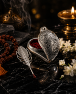 Peacock Feather Roli Chawal Tilak Box with Applicator - Image 5