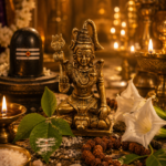Brass Lord Shiva Idol with Trishul for Home Mandir