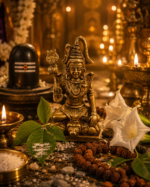 Brass Lord Shiva Idol with Trishul for Home Mandir