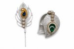 Decorative Roli Chawal Box with Peacock Tilak Stick - Image 3
