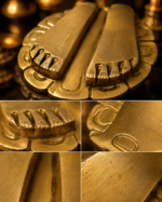 Brass Vishnu Paduka / Charan Paduka for Home Mandir - Image 2