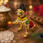 Hand-Painted Laddu Gopal Crawling Idol / Bal Krishna Murti