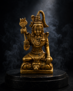Brass Lord Shiva Idol with Trishul for Home Mandir - Image 3