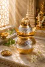 Decorative Brass Om Kalash for Pooja and Mandir Setup - Image 7