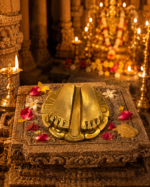 Brass Vishnu Paduka / Charan Paduka for Home Mandir - Image 7