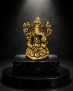 Brass Lord Ganesha Idol for Home Mandir & Vastu Décor - Image 4
