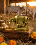 Brass Kamdhenu Cow and Calf Idol for Vastu & Prosperity - Image 6
