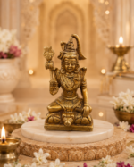 Brass Lord Shiva Idol with Trishul for Home Mandir - Image 2