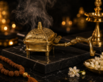 Brass Dhoop Dani with Handle / Traditional Incense Burner - Image 6