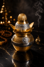 Decorative Brass Om Kalash for Pooja and Mandir Setup - Image 6