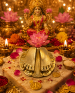 Brass Vishnu Paduka / Charan Paduka for Home Mandir - Image 3