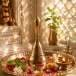 Smooth Brass Pooja Bell with Rounded Handle