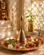 Smooth Brass Pooja Bell with Rounded Handle