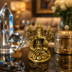 Brass Lord Ganesha Idol for Home Mandir & Vastu Décor