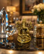 Brass Lord Ganesha Idol for Home Mandir & Vastu Décor