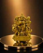 Brass Goddess Durga Idol on Lion / Sherawali Mata Murti - Image 5