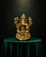 Brass Lord Ganesha Idol for Home Mandir & Vastu Décor - Image 6